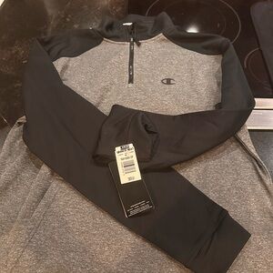Champion Performance Black and Gray Pullover